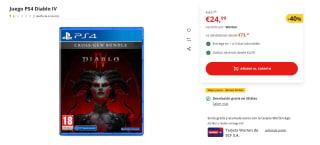 Videojuego PS4 Diablo IV Cross Gen Bundle por 24,99€