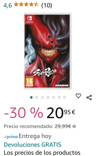 Slave Zero X Nintendo Switch por 20,95€.