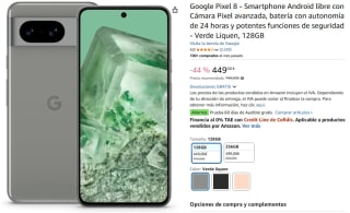 Google Pixel 8 de 128GB por 449€ y el de 256GB por 499€