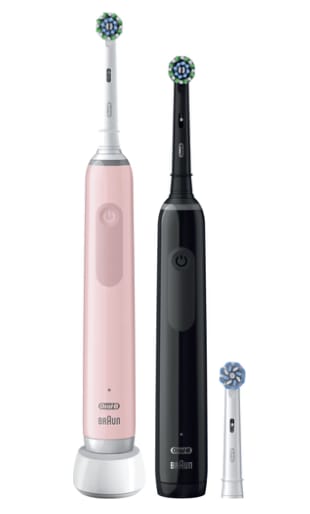 Oral-B Pro Serie 3 Zwart en Roze (Duo Pack) voor €65 bij Coolblue