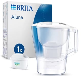 Pack Jarra de Agua con Filtro BRITA Aluna 2,4L con 1 Filtro Blanco por 8,74€.
