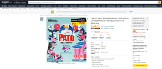 Desodorizador Pato em Gel Adesivo com 2 Refis - R$ 20,69