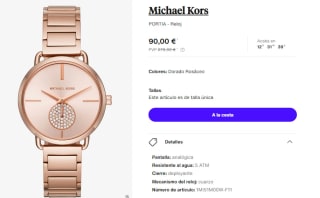 Reloj para Mujer Michael Kors PORTIA por 81€