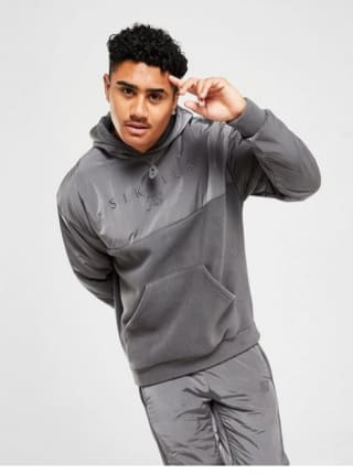 Sudadera de Hombre SikSilk Hybrid Overhead Hoodie por 25€