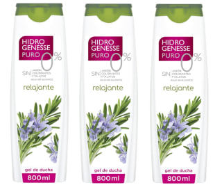 3 Botes de Hidro-Genesse Gel de Ducha Relajante Bote 800 ml por 3.98€