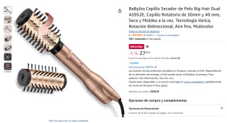 BaByliss Cepillo Secador de Pelo Big Hair Dual AS952E por 27,40€