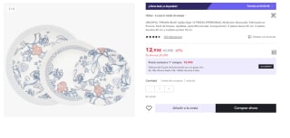 Vajilla 12 piezas opal azul Thelma Blue Arcopal por 7.76€