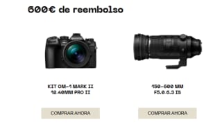 Reembolsos hasta 600€ en tu compra Olympus Black Friday