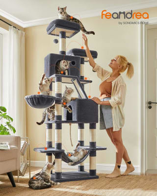 Feandrea Krabpaal, hoog, XXL Kattenboom, 206 cm, voor €67,89 bij Amazon