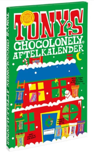 Tony's Chocolonely mega Kerst Adventskalender Chocolade 2024 voor €11,99 bij Bol.