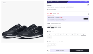 Zapatillas para Hombre Kappa Logo Voghera 5 por 14.91€