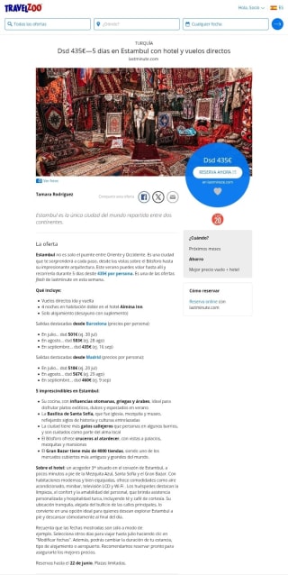 Estambul 5 días con Hotel y vuelos directos desde 435€.