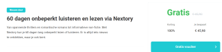 60 dagen gratis onbeperkt luisteren en lezen met Nextory via Tripper