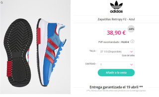 Zapatillas para Mujer adidas Retropy F2 por 38.9€