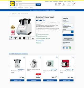 Robot de cocina Monsieur Cuisine Smart 1200W a tan solo 259,99€