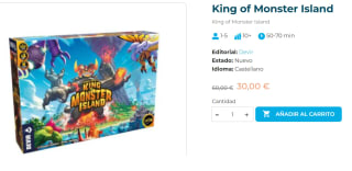 Juego de Mesa King of Monster Island por 30€