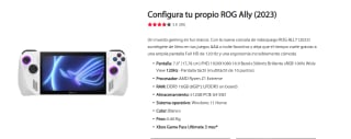 Consola Portátil Rog Ally Z1 Extreme +3 Meses de Xbox Game Pass por 699€