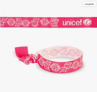 Pulsera solidaria Unicef a 2€