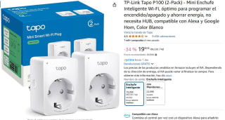 Pack 2 TP-Link Tapo P100 (2-Pack) - Mini Enchufe Inteligente Wi-Fi por 19,90€