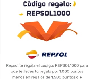 Gratis 1000 puntos para compras de mas de 1500 puntos con Repsol (cuentas seleccionadas)