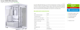 Corsair 3500X White Behuizing voor €72,90 bij Megekko