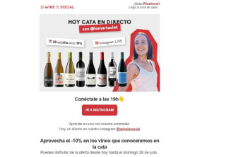 Hoy aprende a catar en instagram y descuento de 10% de los vinos que se catan