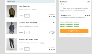 20% extra op alles in de sale tot 80% bij G-Star