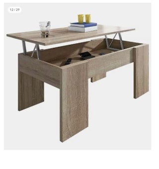 Mesa de centro elevable Gala por 26,21€