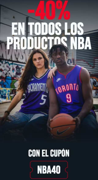 Código 40% Descuento tienda NBA