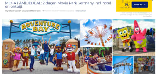 2 dagen Movie Park Germany incl. hotel en ontbijt voor €79 p.p via Weekendjeweg