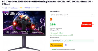 LG UltraGear 27GS85Q-B - QHD Gaming Monitor voor €249 met Bol select