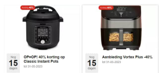 Instant pot slowcookers 40% korting bij Instantpot