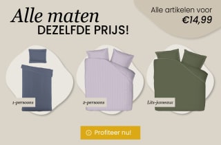 Alle beddengoed voor €14,99 bij Dekbeddiscounter