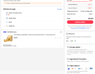 Paco Rabanne Lady Million Travel duo Eau de parfum 80 ml + Travel spray 20 ml por solo 59,54€