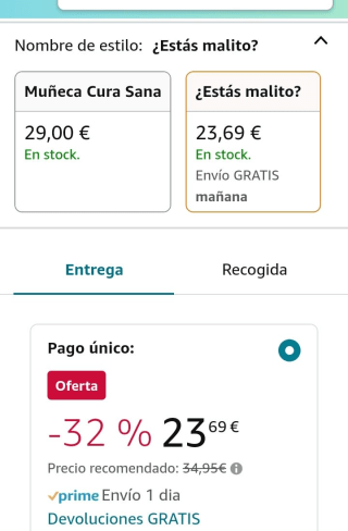 Nenuco- ¿Estás malito?, muñeco bebé con accesorios para ver si está enfermo por 23,69€.