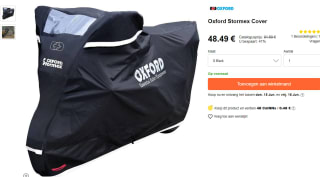 Oxford Stormex waterdichte Motorhoes maat s voor €48,49 bij Tradeinn