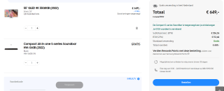 Samsung All-in-One S-Series HW-S60B + de 55" QLED 4K 55Q80B voor €649 dmv code in de Samsung store