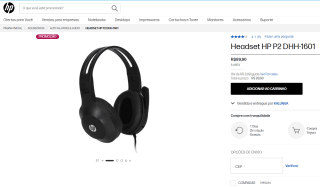 Headset da HP, modelo DHH-1601 - R$ 89,90