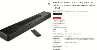 Bose Smart Soundbar 600 Dolby Atmos voor €369,95 bij Amazon