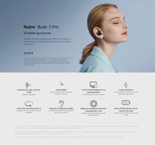 Redmi Buds 3 Pro (envío desde España) por 28,87€