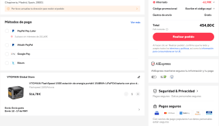 VTOMAN FlashSpeed 1500 estación de energía portátil 1548Wh LiFePO4 por solo 454,80€