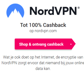 100% Cashback op NordVPN via CashbackXL