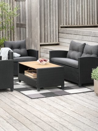 Loungeset VEN 4-persoons Incl. luxe kussens voor €350 bij Jysk