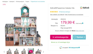 KidKraft Poppenhuis Celestes Villa voor €169,99 bij Pinkorblue