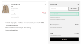 Minimaal 20% korting op blazers & pakken bij VILA