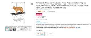 Mesa de Peluqueria Canina Yaheetech por 91,79€