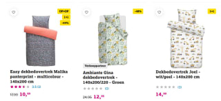 1+1 gratis op geselecteerde dekbedovertrekken & hoeslakens bij Leenbakker