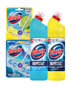 Alle Glorix bleek of toiletblokken 4 stuks voor €5 bij de Jumbo