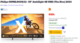 Philips The Xtra 55PML9009/12 55" TV voor €699 bij Bol
