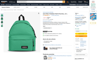 Mochila Eastpak Padded Pak'R por 32,95€